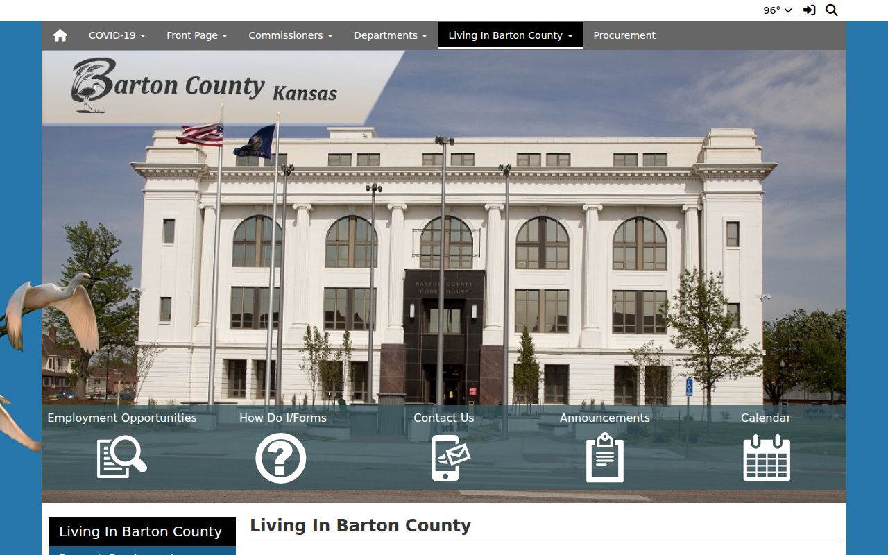 Barton County official city and community information used to route local court searches